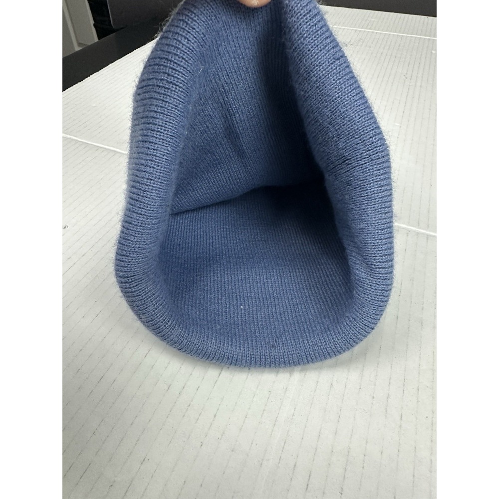 Harley Davidson Logo Knit Beanie Hat Blue One Size - Picture 4 of 5